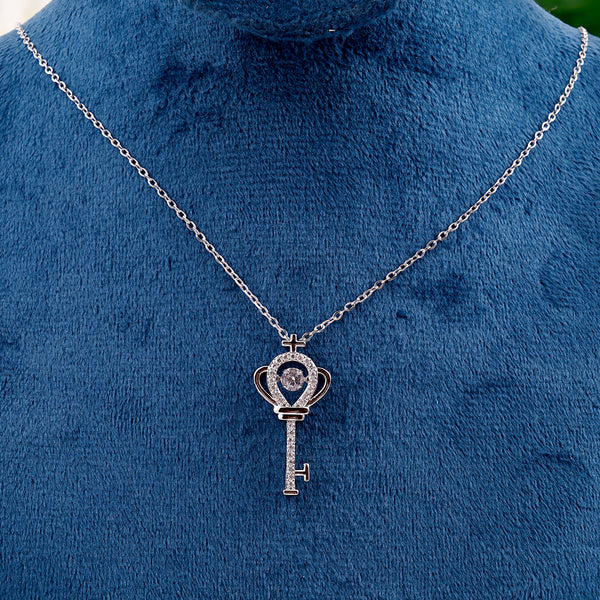 Lock and Key Pendant Necklace