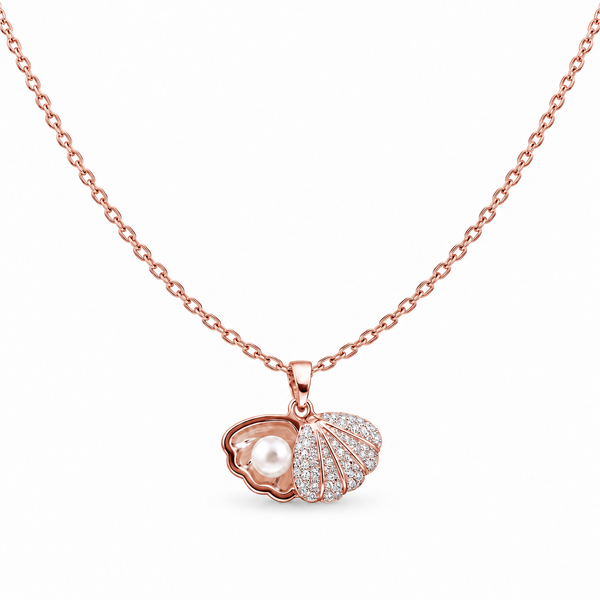 Seashell and Pearl Necklace