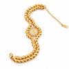Gold Color Barley Chain Bracelet
