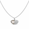 Silver Shell pearl necklace Pendant