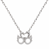 Silver Necklace with Swan Pendant