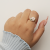 White Flower Fancy Ring