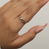 Silver Infinity Symbol Adjustable Ring