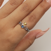 Princess Blue Diamond Ring