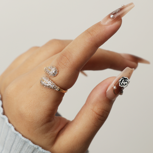 Designer Golden Snake-Shaped Ring