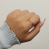 Golden Infinity Symbol Adjustable Ring