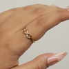 Golden Infinity Symbol Adjustable Ring