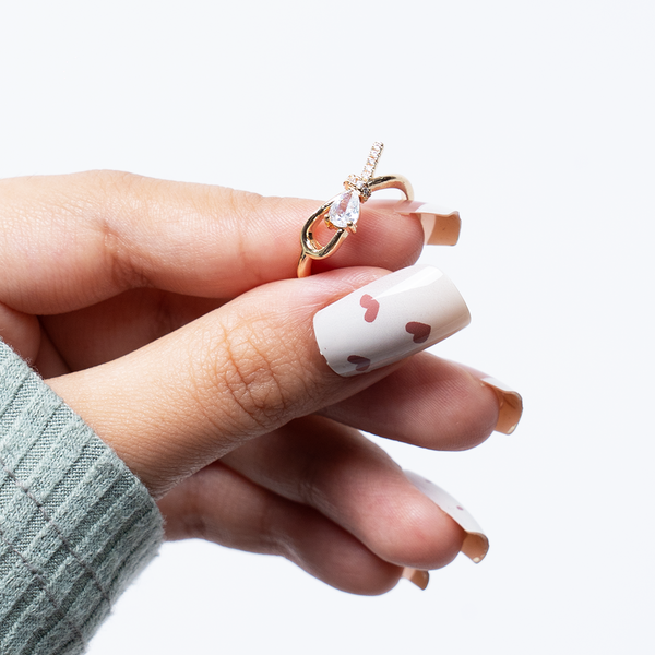 Elegant Floral Gold Ring