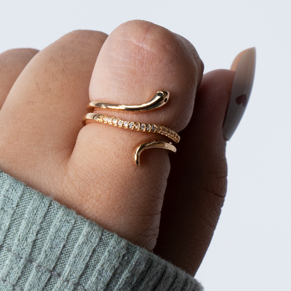 stylish snake ring