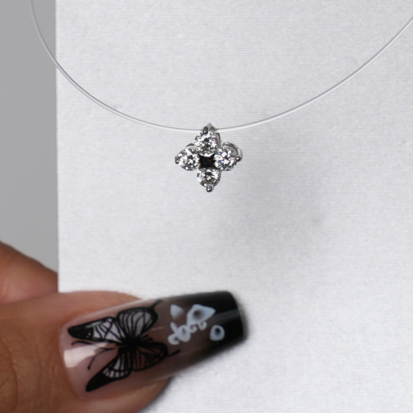 925 silver Invisiblechain Brilliance Sparkling pendent