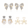 Pack Of 3 Golden Stud Earring
