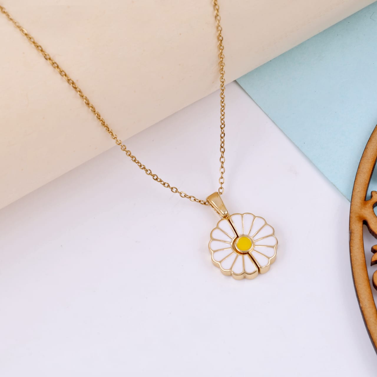 Sunflower Necklace Daisy Necklacei