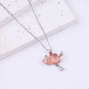 Cute Cloud Lighting Zircon Pendant Necklace