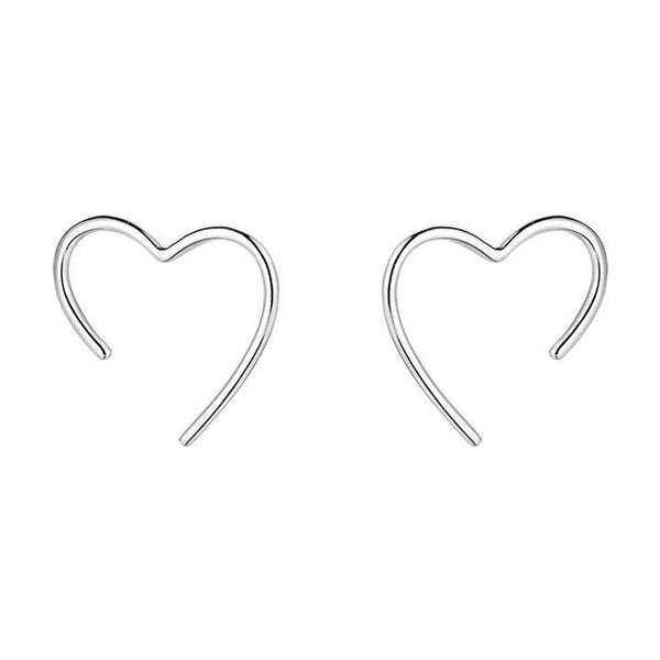 Tiny Heart Shaped Stud Earring