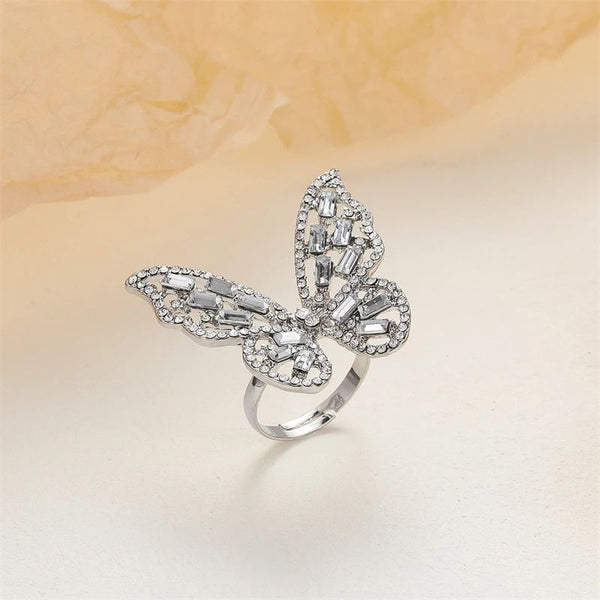 CrystalSparklepeak Butterfly Ring