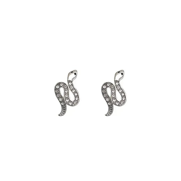 Silver Small Snake Earring