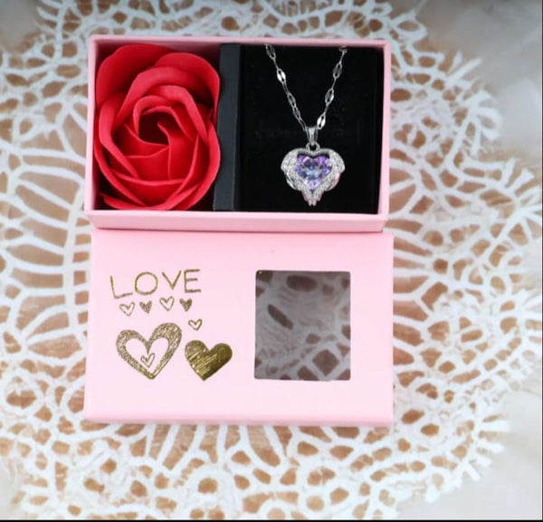 Love colourfullheart necklace