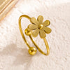 Unique Gold Flower Ring
