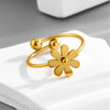 Unique Gold Flower Ring