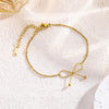Classy & Chic Bow Tie Gold Bracelet