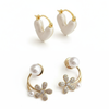 Combo Of 2 Amazing Heart Hoop Earring