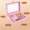 Minimalist velvet jewelry box