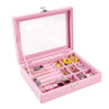 Minimalist velvet jewelry box