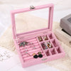 Minimalist velvet jewelry box