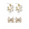 Combo Of 2 Gold & Pearl Mini-Hoops Earring