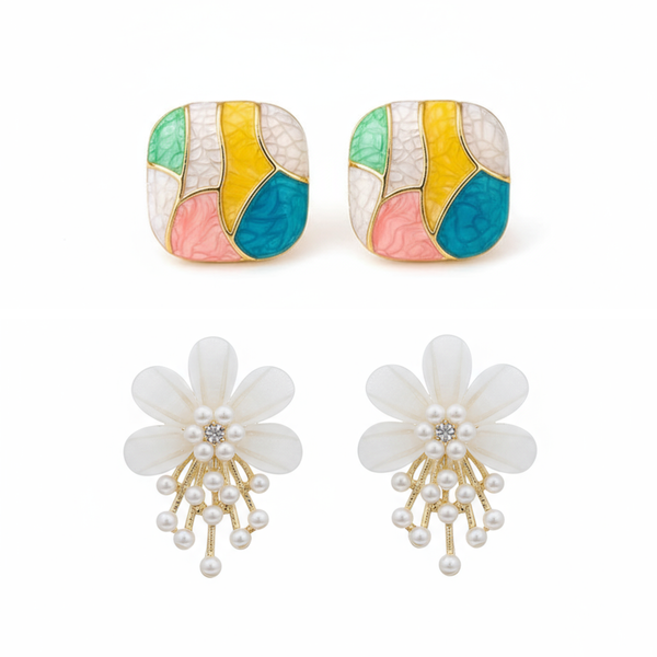 Pack Of 2 Unique Earring