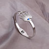 Eyelash Evil Eye Cubic Zirconia Bracelet