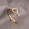 Geometric Evil Eye Bracelet