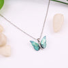 Shiny Green Butterfly Necklace