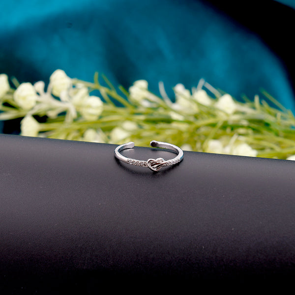 Sterling Silver Zircon Crystal Ring