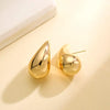 Gold water drop earring