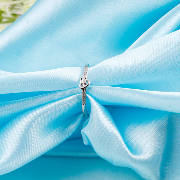 Sterling Silver Zircon Crystal Ring