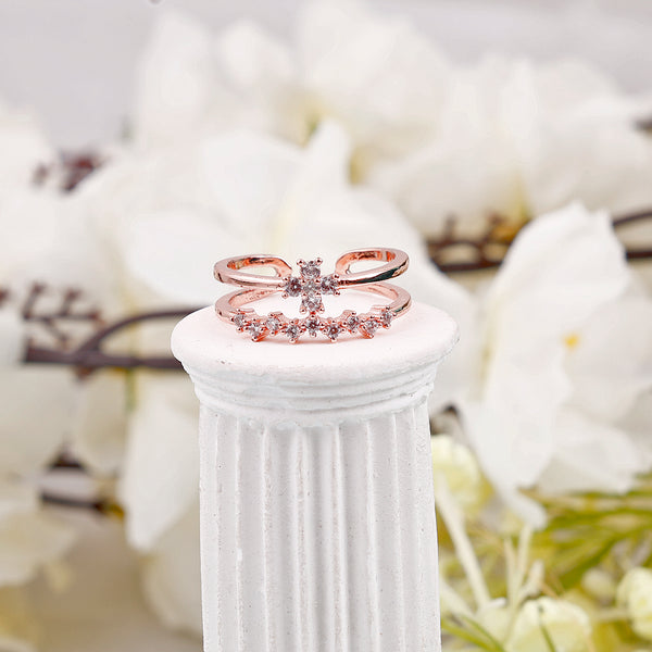 Sterling Double Round Star Rings