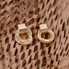 Gold Overlapping Hoop Earrings