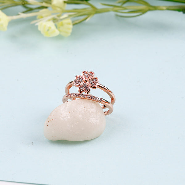 Rose Gold Flower Ring