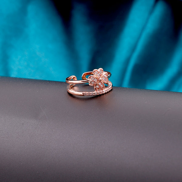 Rose Gold Flower Ring