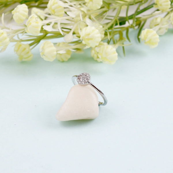 Mini Crystal Round Ring