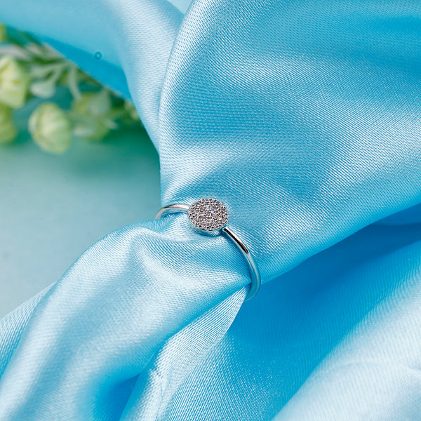 Mini Crystal Round Ring