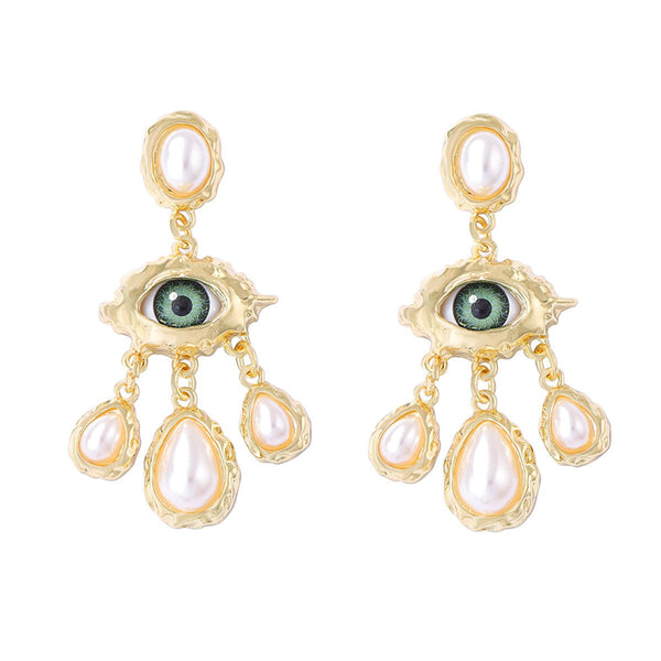 Evil eye earrings