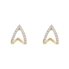 Fancy Golden Rhinestone Earring