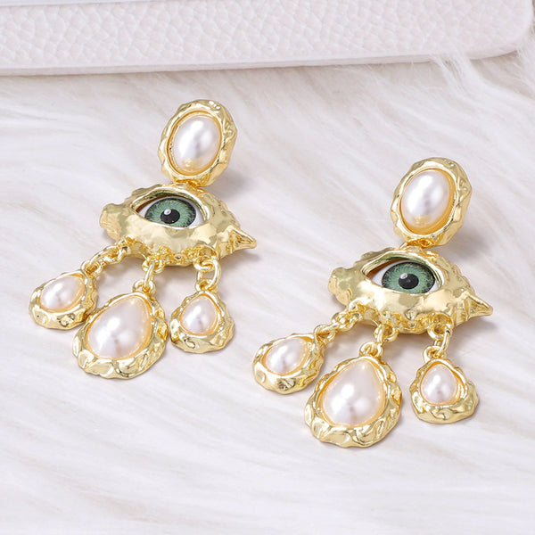 Evil eye earrings