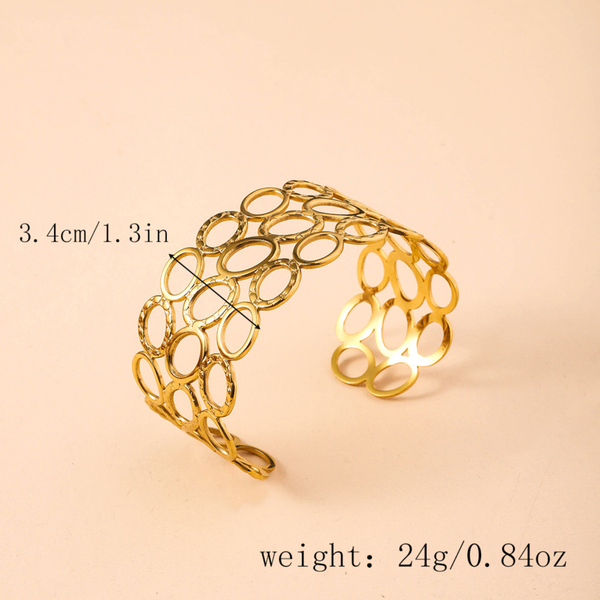 Golden Halo Circle bracelet