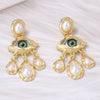 Evil eye earrings