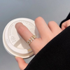 Charming Golden Shiny Rhinestone Ring