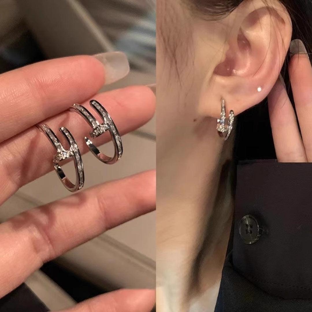 Small Silver Hoop Earrings