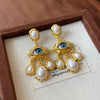 Evil eye earrings